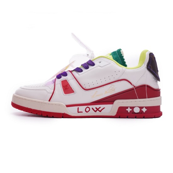 Louis Vuitton Trainer White Yellow Green 2021 Louis Vuitton Trainer White Yellow Green 2021