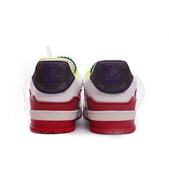 Louis Vuitton Trainer White Yellow Green 2021 Louis Vuitton Trainer White Yellow Green 2021