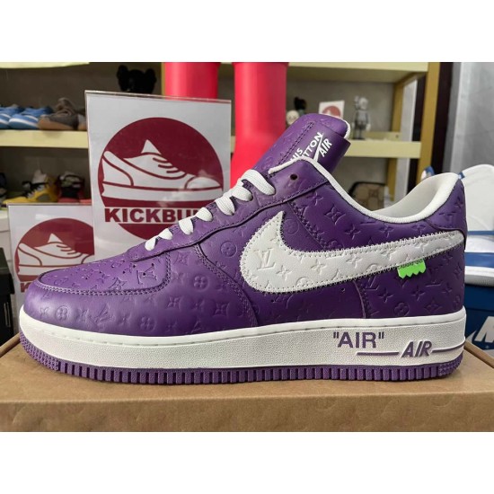 Louis Vuitton x Nike Air Force 1 Purple LV Louis Vuitton x Nike Air Force 1 Purple LV