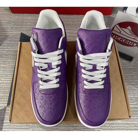 Louis Vuitton x Nike Air Force 1 Purple LV Louis Vuitton x Nike Air Force 1 Purple LV