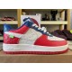 Louis Vuitton x Nike Air Force 1 Red Blue White