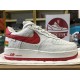 Louis Vuitton x Air Force 1 Trainer Sneaker White Red Louis Vuitton x Air Force 1 Trainer Sneaker White Red