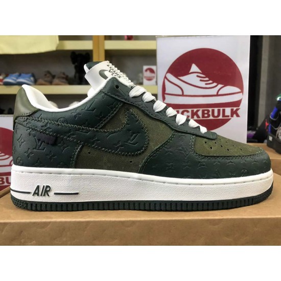 Louis Vuitton x Air Force 1 low Dark Green