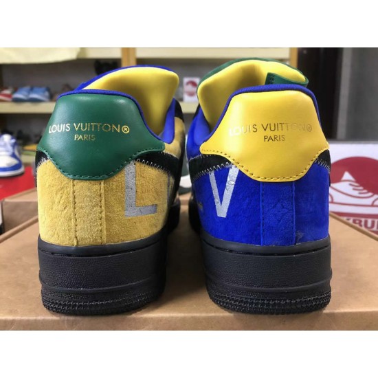 Louis Vuitton x Air Force 1 low Black Selver Yellow Louis Vuitton x Air Force 1 low Black Selver Yellow