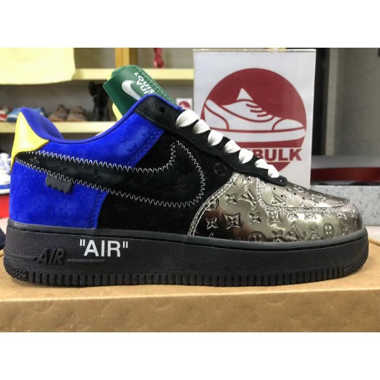 Louis Vuitton x Air Force 1 low Black Selver Yellow Louis Vuitton x Air Force 1 low Black Selver Yellow