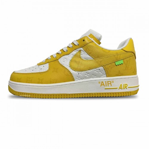 Louis Vuitton x Air Force 1 Trainer Sneaker yellow White