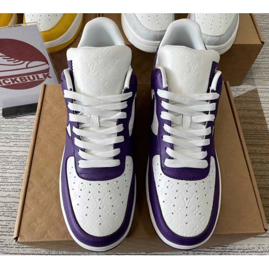Louis Vuitton x Air Force 1 Trainer Sneaker purple White Louis Vuitton x Air Force 1 Trainer Sneaker purple White
