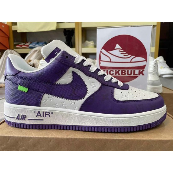 Louis Vuitton x Air Force 1 Trainer Sneaker purple White Louis Vuitton x Air Force 1 Trainer Sneaker purple White