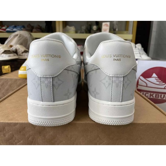 Louis Vuitton x Air Force 1 Trainer Sneaker grey White Louis Vuitton x Air Force 1 Trainer Sneaker grey White