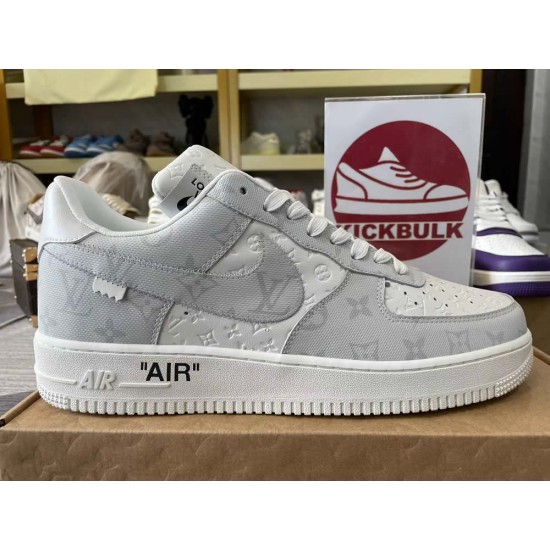 Louis Vuitton x Air Force 1 Trainer Sneaker grey White Louis Vuitton x Air Force 1 Trainer Sneaker grey White