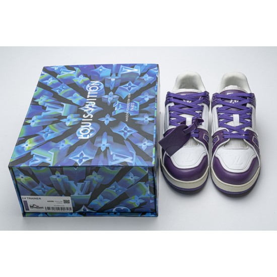 Louis Vuitton Purple Patent Leather Trainer Low Top Sneakers Size 44 -  ShopStyle