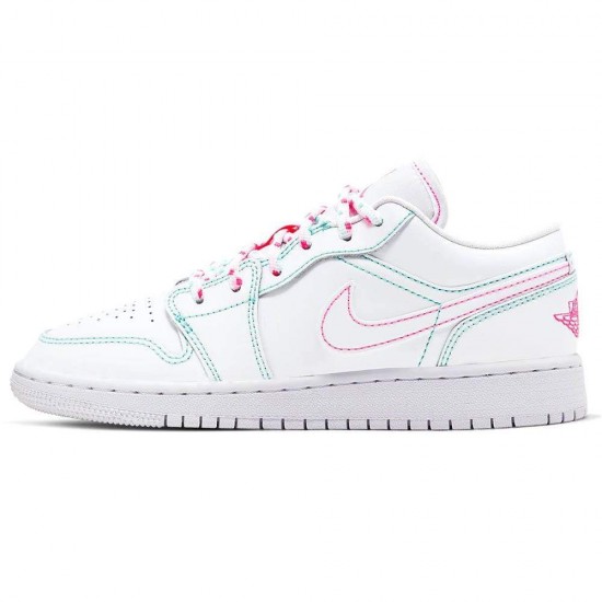 Nike Air Jordan 1 Low GS 'Aurora Green' 554723-101 Nike Air Jordan 1 Low GS 'Aurora Green' 554723-101