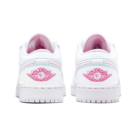 Nike Air Jordan 1 Low GS 'Aurora Green' 554723-101 Nike Air Jordan 1 Low GS 'Aurora Green' 554723-101