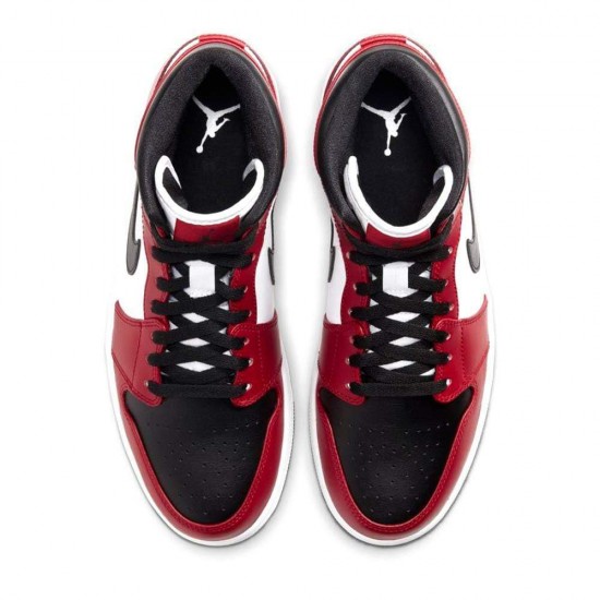 Air Jordan 1 Mid 'Chicago Black Toe' 554724-069 Air Jordan 1 Mid 'Chicago Black Toe' 554724-069