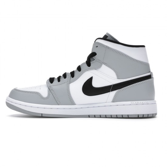 Jordan 1 Mid Light Smoke Grey 554724-092 Jordan 1 Mid Light Smoke Grey 554724-092