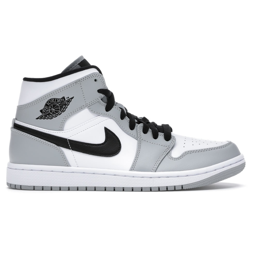 Jordan 1 Mid Light Smoke Grey 554724-092 kickbulk official footwear wholesale
