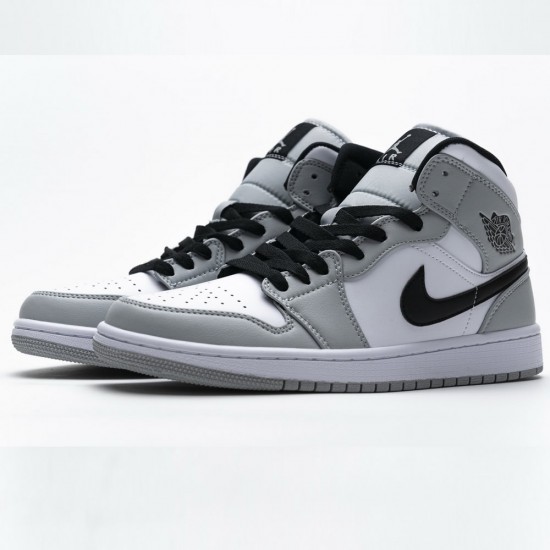 Jordan 1 Mid Light Smoke Grey 554724-092 Jordan 1 Mid Light Smoke Grey 554724-092