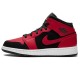 Nike Air Jordan 1 Mid GS 'Black Gym Red' 554725-054 Nike Air Jordan 1 Mid GS 'Black Gym Red' 554725-054