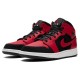Nike Air Jordan 1 Mid GS 'Black Gym Red' 554725-054 Nike Air Jordan 1 Mid GS 'Black Gym Red' 554725-054