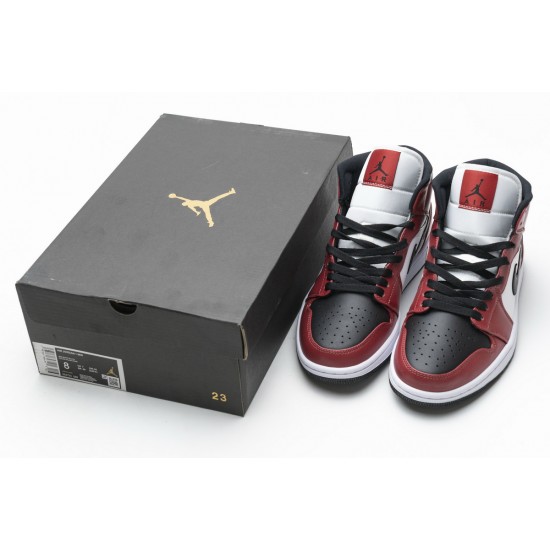 Nike Air Jordan 1 Mid GS 'Chicago Black Toe' 554725-069