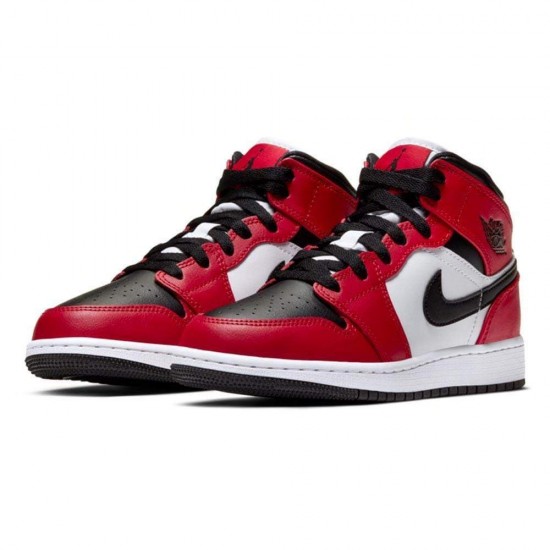 Nike Air Jordan 1 Mid GS 'Chicago Black Toe' 554725-069