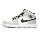Nike Air Jordan 1 Mid GS 'Light Smoke Grey' 554725-092 Nike Air Jordan 1 Mid GS 'Light Smoke Grey' 554725-092