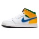 Air Jordan 1 Mid GS 'White Court Purple Teal' 554725-128 Air Jordan 1 Mid GS 'White Court Purple Teal' 554725-128