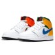 Air Jordan 1 Mid GS 'White Court Purple Teal' 554725-128 Air Jordan 1 Mid GS 'White Court Purple Teal' 554725-128