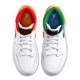 Air Jordan 1 Mid GS 'White Court Purple Teal' 554725-128 Air Jordan 1 Mid GS 'White Court Purple Teal' 554725-128
