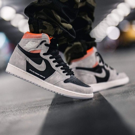 air jordan 1 crimson grey