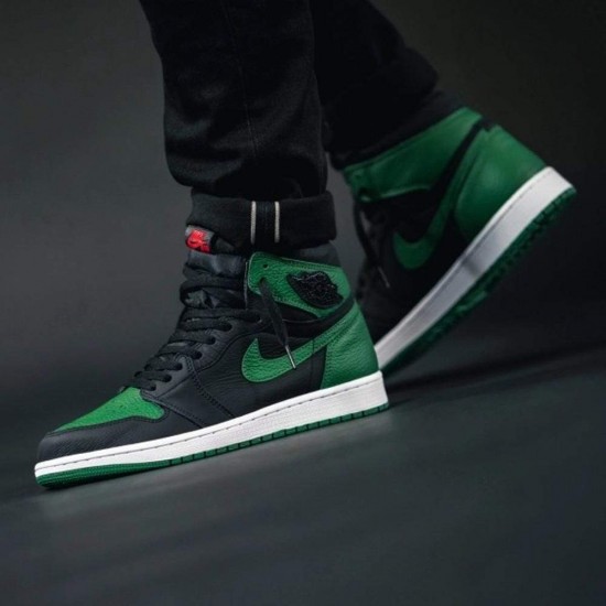 jordan 1 retro high og pine green black