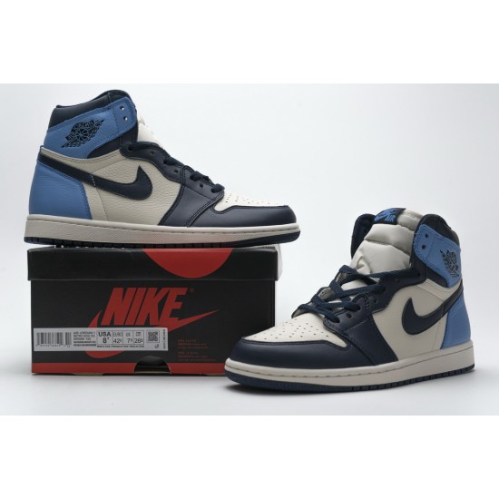 Air Jordan 1 Retro High OG 'Obsidian' UNC 555088-140 Air Jordan 1 Retro High OG 'Obsidian' UNC 555088-140