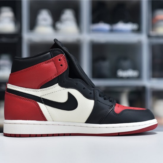 Air Jordan 1 Retro High OG Red/Black/White 'Bred Toe' 555088-610