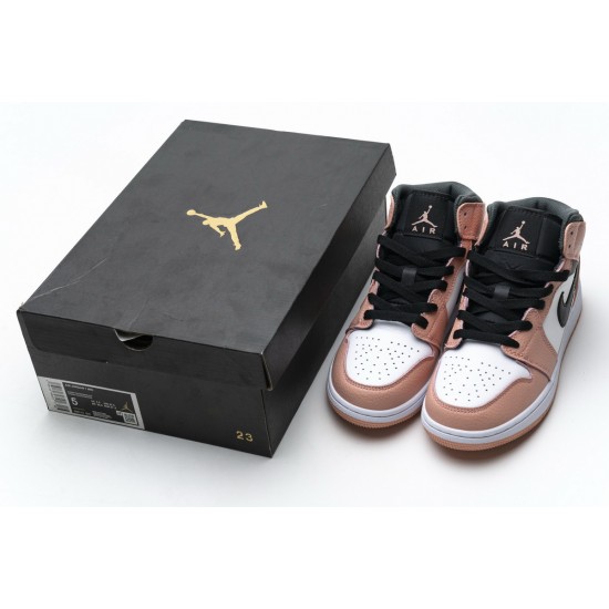 Air Jordan 1 Mid GS 'Pink Quartz' 555112-603 Air Jordan 1 Mid GS 'Pink Quartz' 555112-603