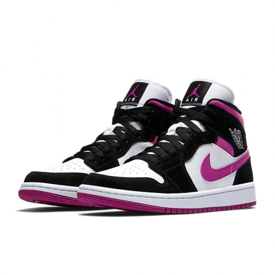 Air Jordan 1 WMNS Mid 'Black Cactus Flower' BQ6472-005 Air Jordan 1 WMNS Mid 'Black Cactus Flower' BQ6472-005