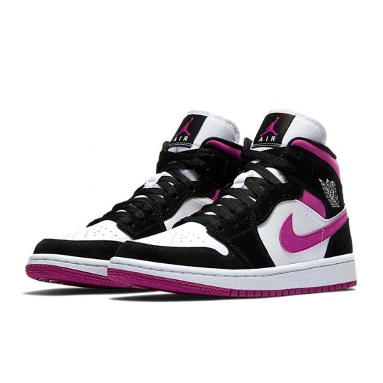 Air Jordan 1 WMNS Mid 'Black Cactus Flower' BQ6472-005