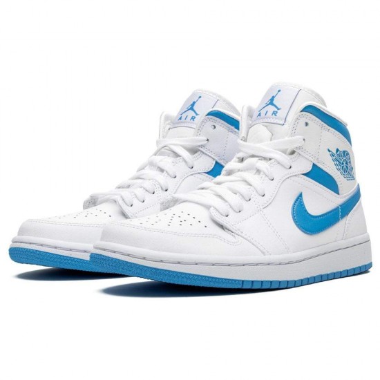 Air Jordan 1 Wmns Mid 'UNC' White Carolina Blue BQ6472-114 Air Jordan 1 Wmns Mid 'UNC' White Carolina Blue BQ6472-114