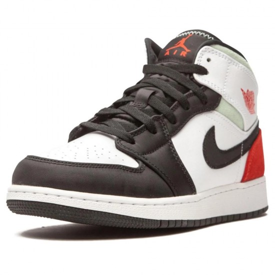 Air Jordan 1 Mid GS 'Red Mint' BQ6931-100 Air Jordan 1 Mid GS 'Red Mint' BQ6931-100