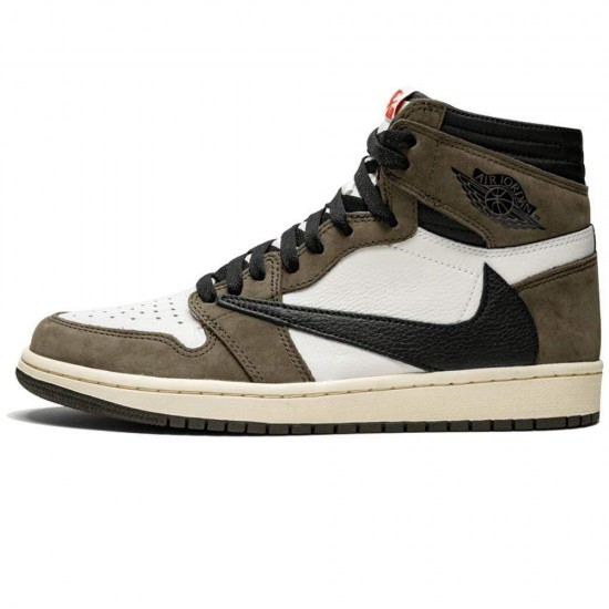 Travis Scott X Jordan 1 Backwards Swoosh Mocha CD4487-100 Travis Scott X Jordan 1 Backwards Swoosh Mocha CD4487-100