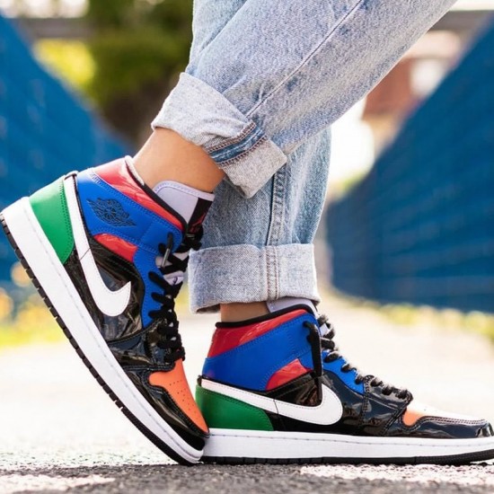 Air Jordan 1 Wmns Mid SE 'Multi Patent' CV5276-001 Air Jordan 1 Wmns Mid SE 'Multi Patent' CV5276-001