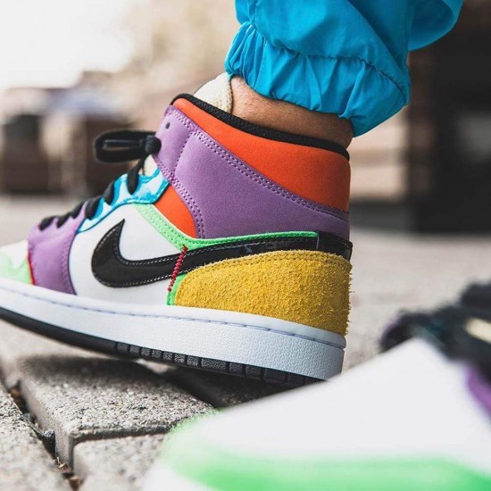 Nike Air Jordan 1 Mid SE Multi-Colour (W) CW1140-100 Nike Air Jordan 1 Mid SE Multi-Colour (W) CW1140-100