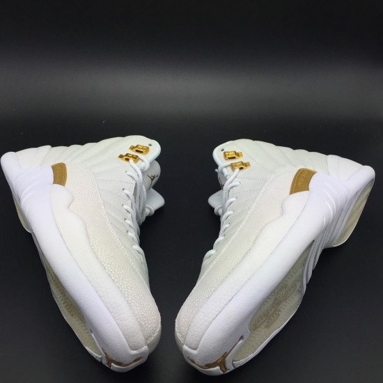 AIR JORDAN 12 RETRO OVO "WHITE / METALLIC GOLD" 873864-102