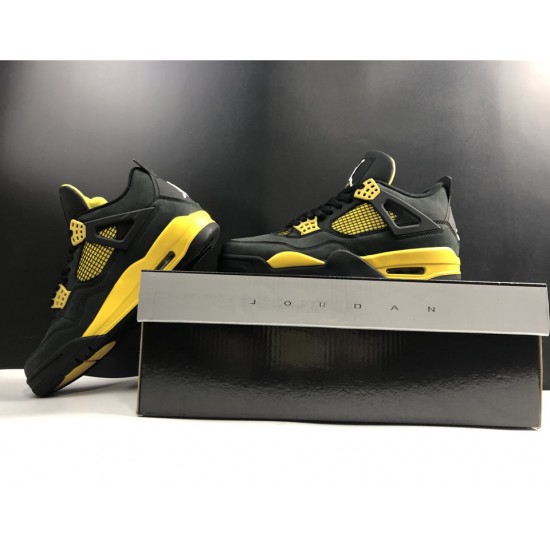 AIR JORDAN 4 RETRO 'THUNDER' 2012 308497-008 AIR JORDAN 4 RETRO 'THUNDER' 2012 308497-008