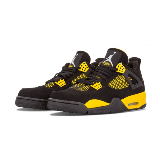 AIR JORDAN 4 RETRO 'THUNDER' 2012 308497-008 AIR JORDAN 4 RETRO 'THUNDER' 2012 308497-008