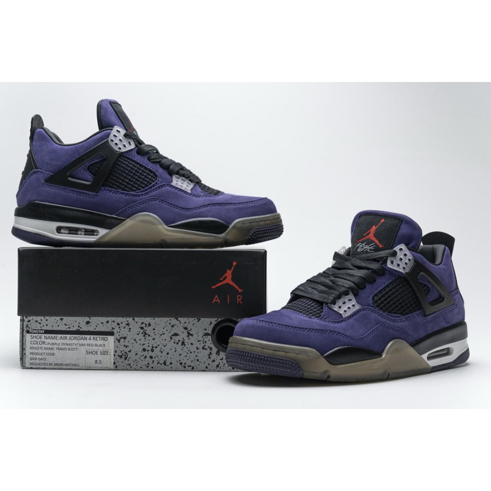 travis scott air jordan 4 purple
