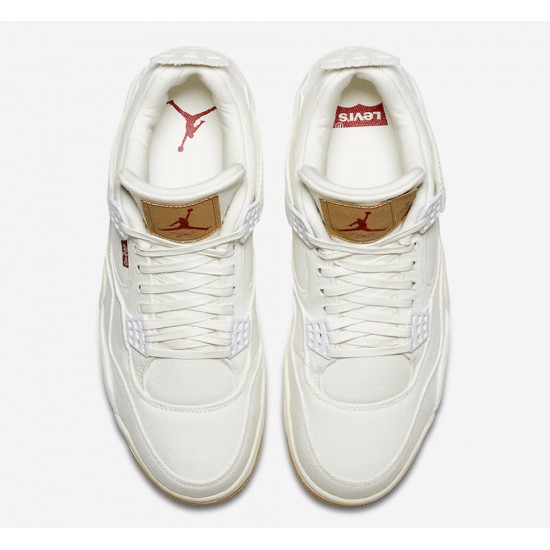 LEVI'S X AIR JORDAN 4 RETRO 'WHITE DENIM' 2018 AO2571-100 LEVI'S X AIR JORDAN 4 RETRO 'WHITE DENIM' 2018 AO2571-100