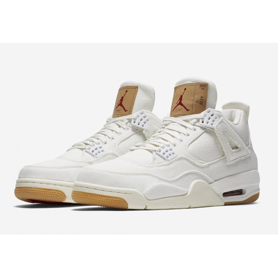 LEVI'S X AIR JORDAN 4 RETRO 'WHITE DENIM' 2018 AO2571-100 LEVI'S X AIR JORDAN 4 RETRO 'WHITE DENIM' 2018 AO2571-100