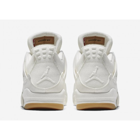 LEVI'S X AIR JORDAN 4 RETRO 'WHITE DENIM' 2018 AO2571-100 LEVI'S X AIR JORDAN 4 RETRO 'WHITE DENIM' 2018 AO2571-100