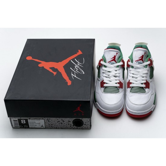 Nike Air Jordan 4 Retro White Green Red AQ3816-063 Nike Air Jordan 4 Retro White Green Red AQ3816-063