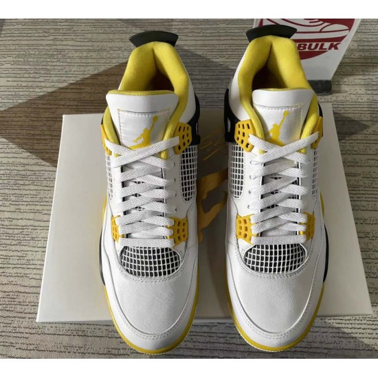 AIR JORDAN 4 RETRO 'VIVID SULFUR' 2024 AQ9129-101 AIR JORDAN 4 RETRO 'VIVID SULFUR' 2024 AQ9129-101